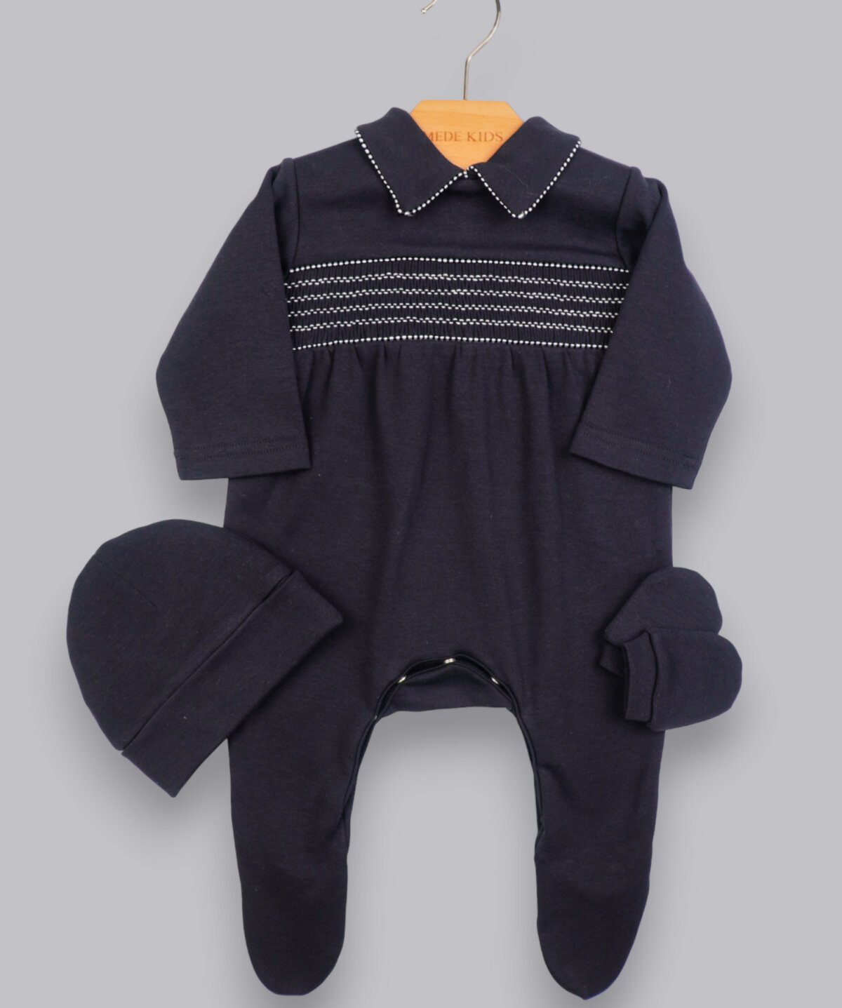 PLİTİNGLİ SIYAH 3LÜ SET