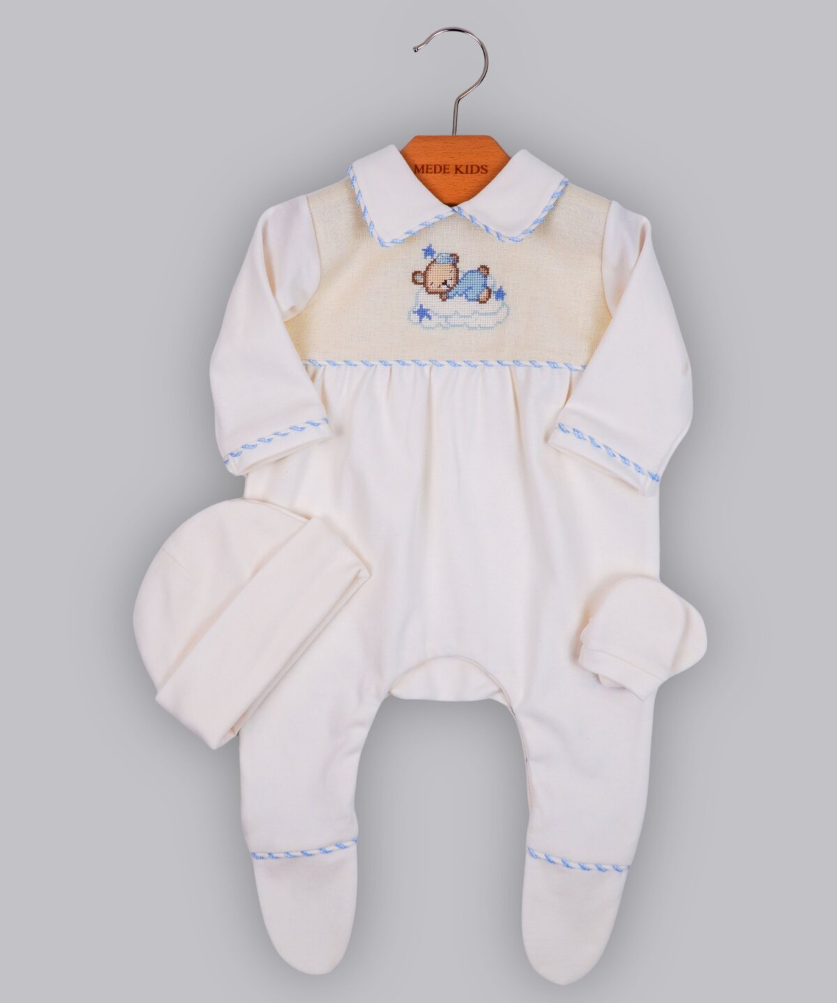 ETAMİN NAKIŞLI 3LÜ SET